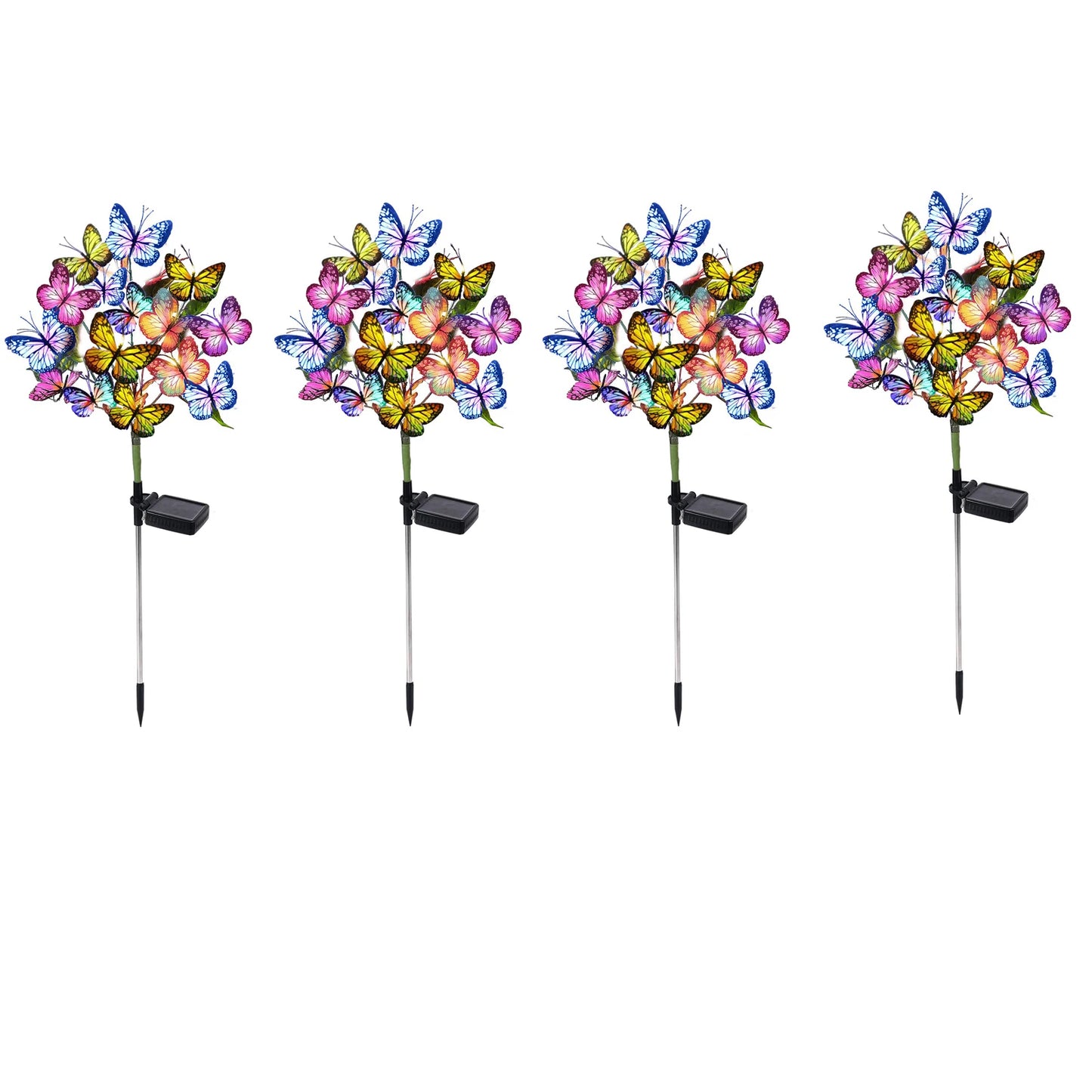 Outdoor Solar Butterflies Waterproof Decorative Garden Lights Outdoor Solar LED Lights for Patio Pathway Yard Wedding Decoration