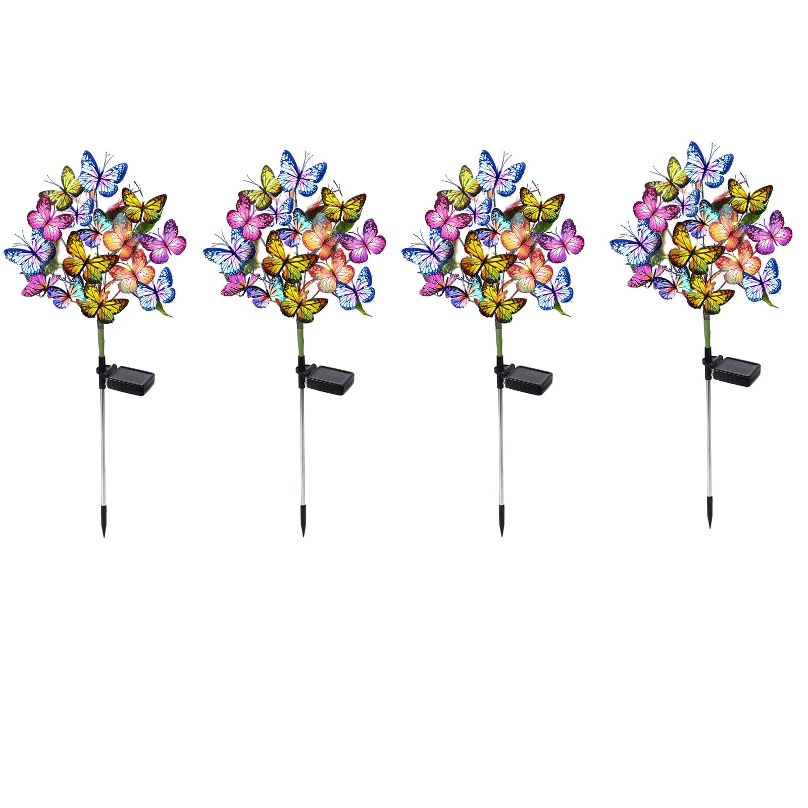 Outdoor Solar Butterflies Waterproof Decorative Garden Lights Outdoor Solar LED Lights for Patio Pathway Yard Wedding Decoration