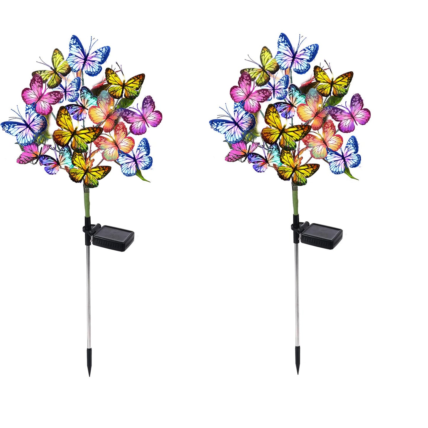 Outdoor Solar Butterflies Waterproof Decorative Garden Lights Outdoor Solar LED Lights for Patio Pathway Yard Wedding Decoration