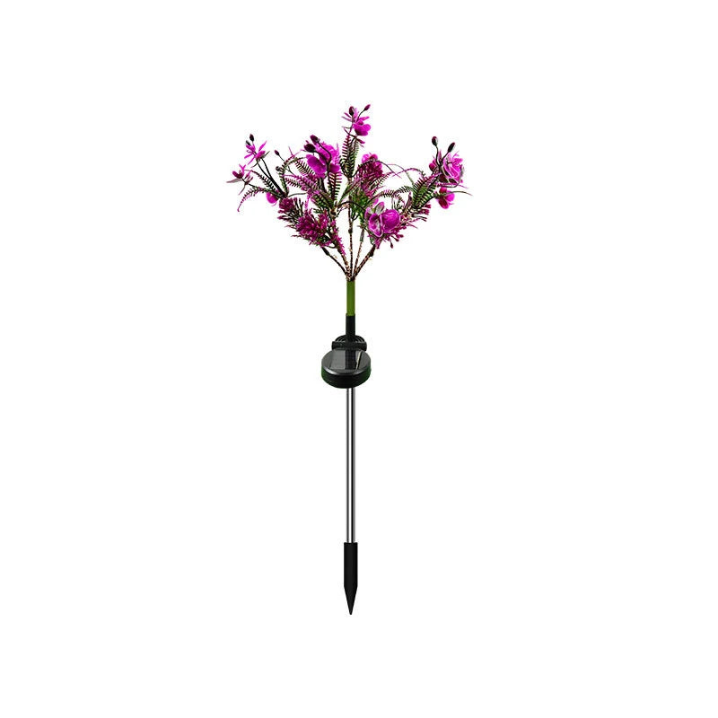 1Pc Solar Light Outdoor Garden Decorative Solar Powered Phalaenopsis Flower Light Waterproof IP65 Gardening Gifts for Women
